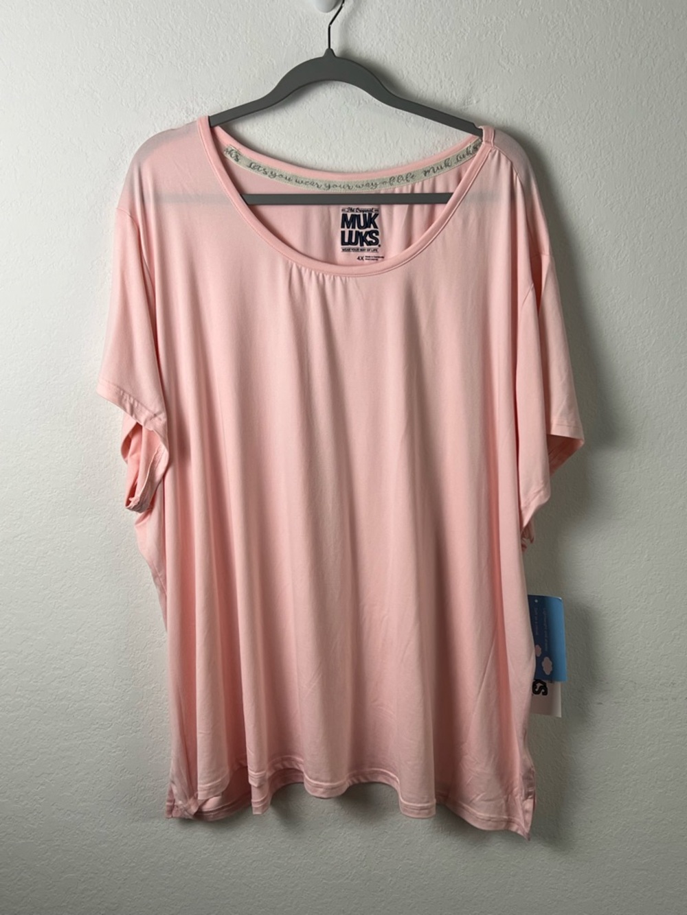Muk Luka Pink Short Sleeve Pajama Shorts Set